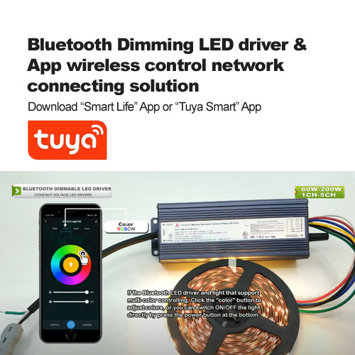  Bluetooth Pilote à LED de gradation & App Solution de connexion réseau de contrôle sans fil
