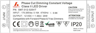 24vdc triac led strip dimmable driver