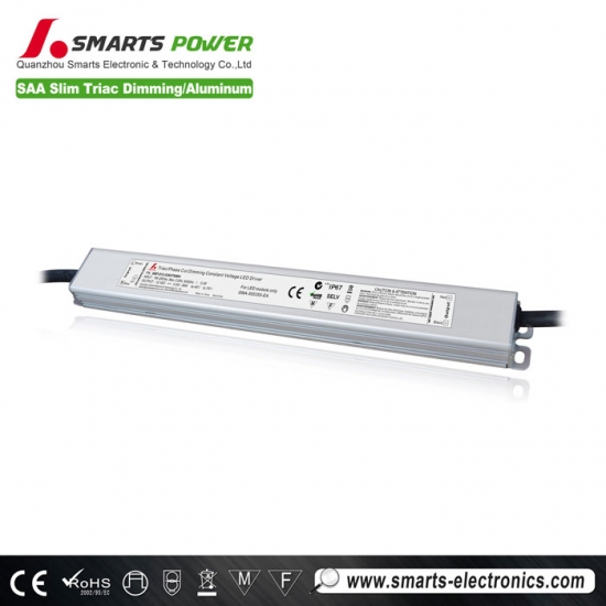  Silm Dimmable Conducteur à LED, fournisseur de lumière LED, alimentation d'éclairage extérieur