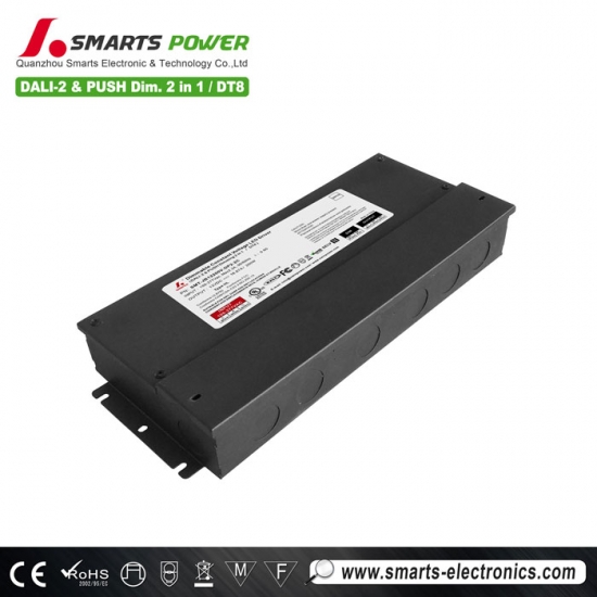 meilleur Transformateur d'alimentation LED à tension constante DALI-2 dimmable DT8 200W 12v