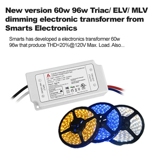 Nouvelle version 60w 96w Triac/ELV/MLV gradation transformateur électronique de Smarts Electronics
