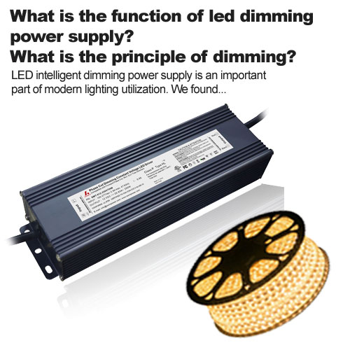 Quelle est la fonction de l'alimentation à gradation LED ? Quel est le principe de la gradation ?