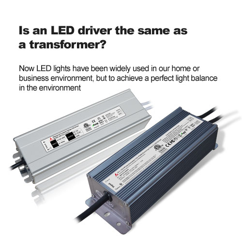 un driver LED est-il le même qu'un transformateur?