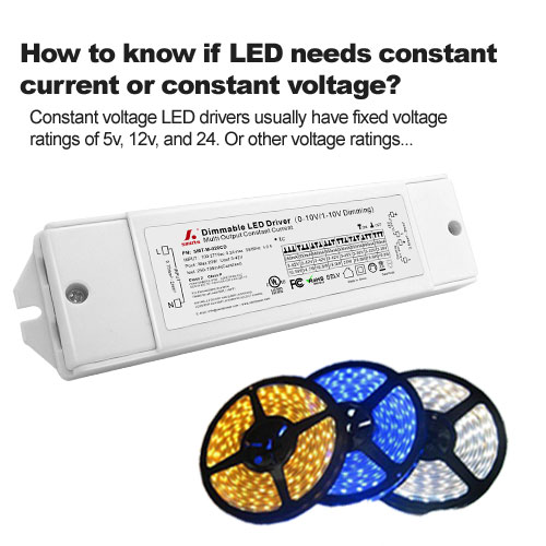 Comment savoir si la LED a besoin d'un courant constant ou d'une tension constante ?