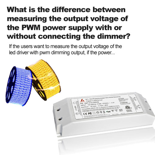 Quelle est la différence entre connecter un variateur et ne pas connecter un variateur pour mesurer la tension de sortie de l'alimentation PWM ?
        