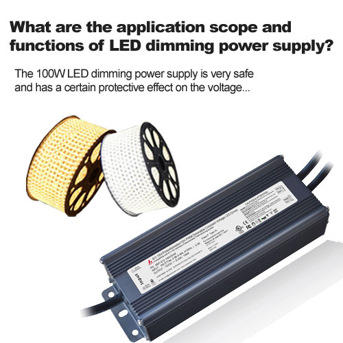 Quels sont le champ d'application et les fonctions de l'alimentation à gradation LED ?
