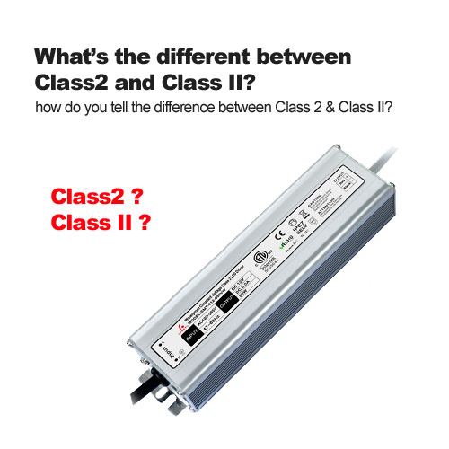 quelle est la différence entre la classe 2 et la classe ii?