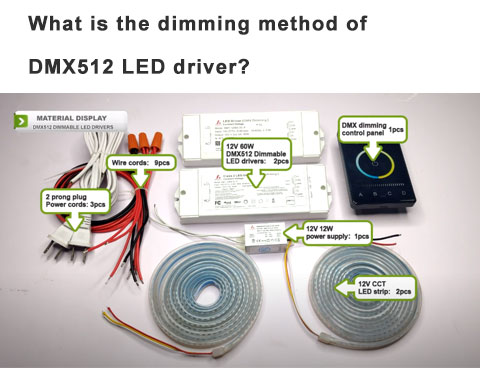 Quelle est la méthode de gradation du pilote LED DMX512 ?