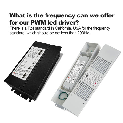  Quoi est la fréquence que nous pouvons offrir pour nos PWM conduit pilote? 