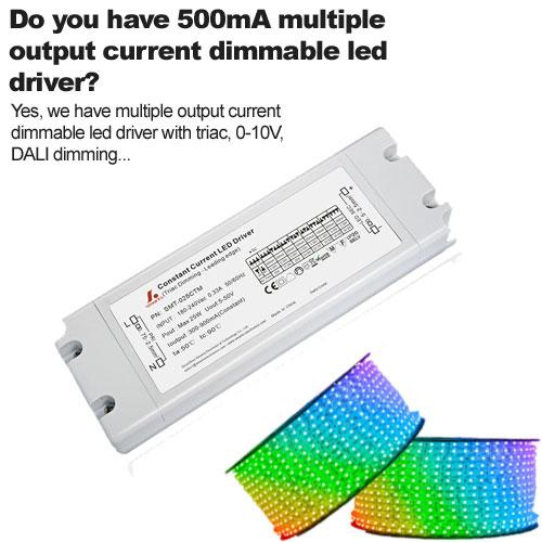 Avez-vous un pilote LED à courant variable à sortie multiple 500mA ?