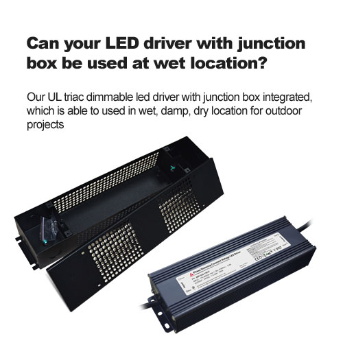 votre pilote LED avec boîte de jonction peut-il être utilisé dans un endroit humide?