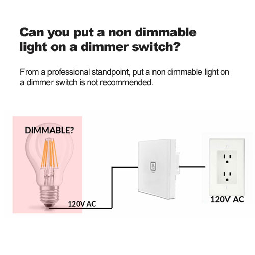 Pouvez-vous mettre une lumière non dimmable sur un gradateur ?