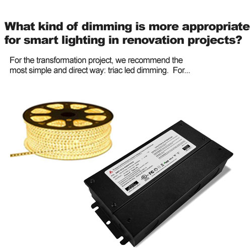 quel type de gradation est le plus approprié pour l'éclairage intelligent dans les projets de rénovation ?
