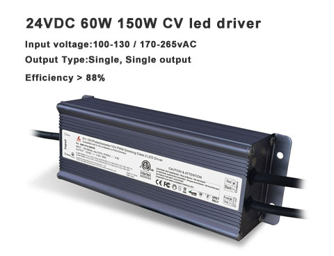  0-10V gradation show- 24VDC 60w 150W Pilote à LED de tension constante